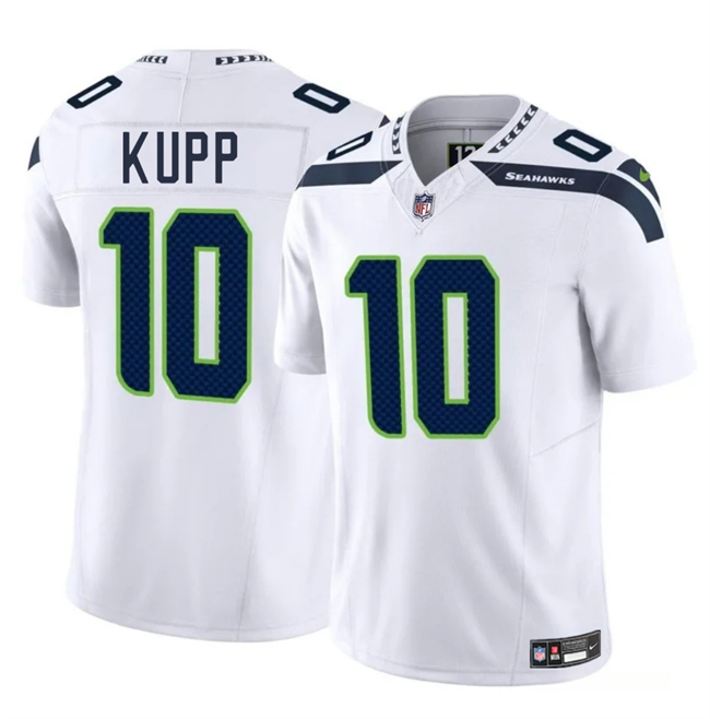 Youth Seattle Seahawks #10 Cooper Kupp White 2025 F.U.S.E Vapor Limited Stitched Football Jersey