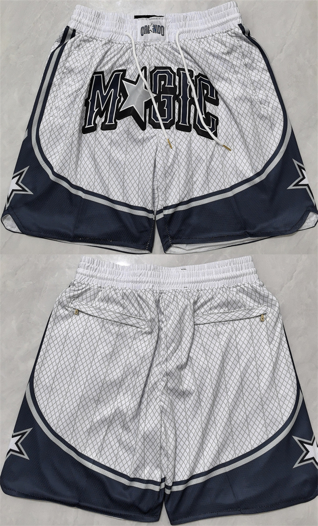 Men's Orlando Magic Silver City Edition Shorts(Run Small)