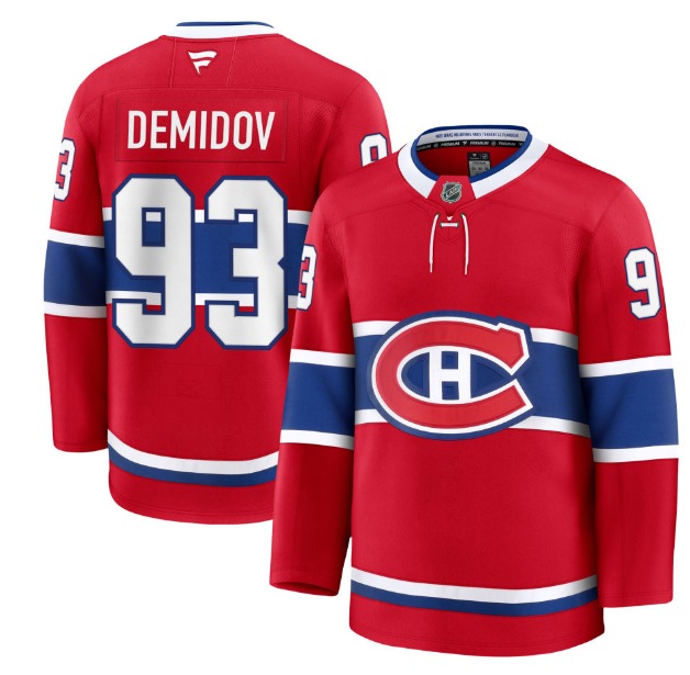 Men's Montreal Canadiens #93 Ivan Demidov Fanatics Home Red Jersey