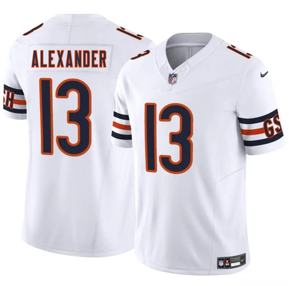 Men's Chicago Bears #13 Maurice Alexander White 2025 F.U.S.E. Vapor Untouchable Limited Football Stitched Jersey