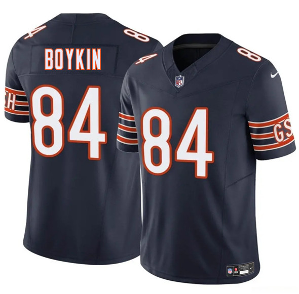 Men's Chicago Bears #84 Miles Boykin Navy 2025 F.U.S.E. Vapor Untouchable Limited Football Stitched Jersey