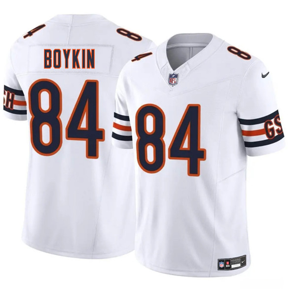 Men's Chicago Bears #84 Miles Boykin White 2025 F.U.S.E. Vapor Untouchable Limited Football Stitched Jersey