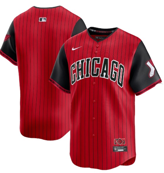 Men's Chicago White Sox Blank Nike Red-Black 2025 City Connect Limited Jersey