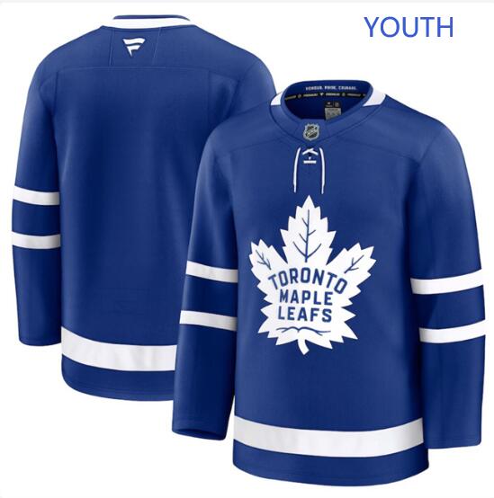 Youth Toronto Maple Leafs Blank Blue Fanatics Kids Home Stitched Hockey Jersey