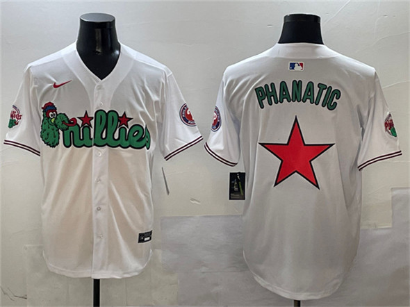 Men's Philadelphia Phillies White Phanatic Limited Stitched Jersey