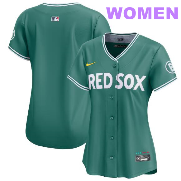 Women's Boston Red Sox Blank Nike 2025 City Connect Limited Jersey - Green