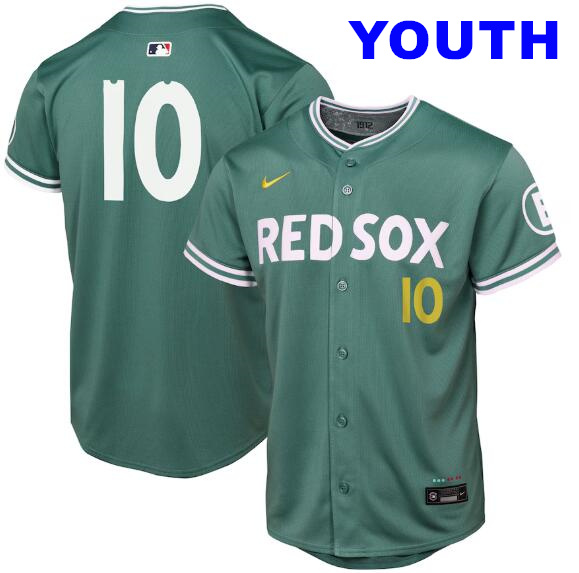 Youth Trevor Story Boston Red Sox #10 Nike Youth 2025 City Connect Limited Player Jersey - Green