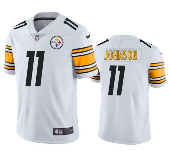 Men's Pittsburgh Steelers #11 Brandon Johnson White 2025 Vapor Untouchable Football Stitched Jersey