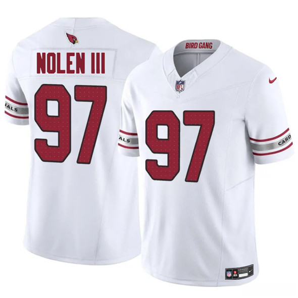 Men's Arizona Cardinals #97 Walter Nolen III White 2025 Draft F.U.S.E. Vapor Untouchable Limited Football Stitched Jersey