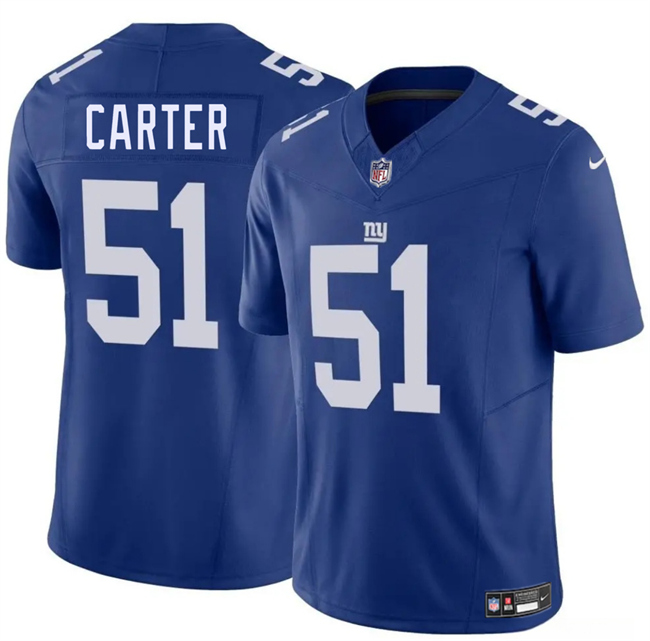 Men's New York Giants #51 Abdul Carter Blue 2025 Draft F.U.S.E. Vapor Untouchable Limited Football Stitched Jersey
