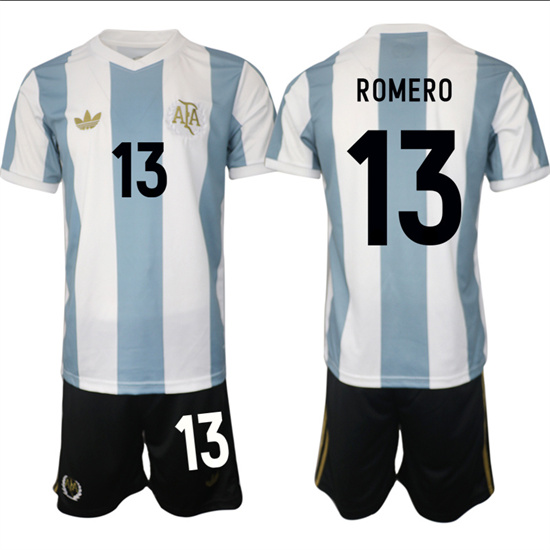 Argentina #13 ROMERO 2025-26 adidas Originals 50th Anniversary Suit Jersey