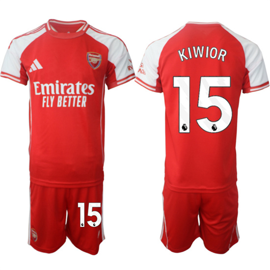Arsenal #15 KIWIOR 2025-26 home Red Soccer suit jerseys