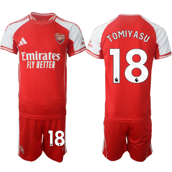 Arsenal #18 TOMIYASU 2025-26 home Red Soccer suit jerseys