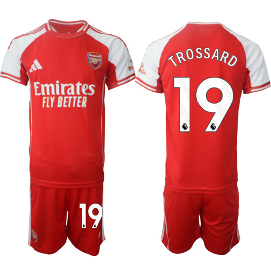 Arsenal #19 TROSSARD 2025-26 home Red Soccer suit jerseys