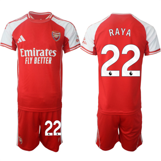 Arsenal #22 RAYA 2025-26 home Red Soccer suit jerseys