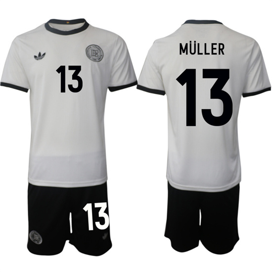 Germany #13 MULLER 2025-26 home White Adidas Soccer Suit jerseys