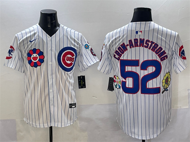Men's Chicago Cubs #52 Pete Crow-Armstrong White 2025 Tokyo Series Limited Stitched Baseball Jersey