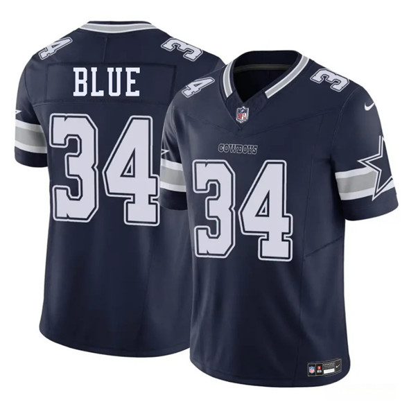Men's Dallas Cowboys #34 Jaydon Blue Navy 2025 F.U.S.E Draft Vapor Untouchable Limited Football Stitched Jersey