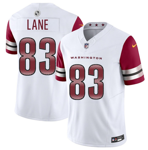 Men's Washington Commanders #83 Jaylin Lane White 2025 Draft F.U.S.E. Vapor Limited Football Stitched Jersey