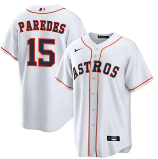 Men's Isaac Paredes #15 Houston Astros Home White Nike Jersey