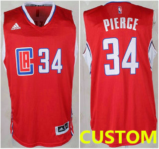 Los Angeles Clippers Custom Revolution 30 Swingman 2015 New Red Jersey