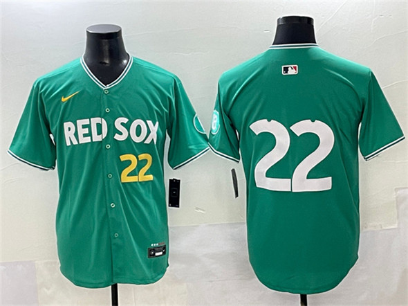 Men's Boston Red Sox #22 Garrett Whitlock Green 2025 City Connect Limited Stitched Baseball Jersey