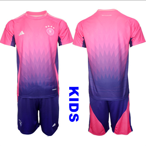 Youth Germany Blank 2024-25 Away Kids Soccer Suit Jersey