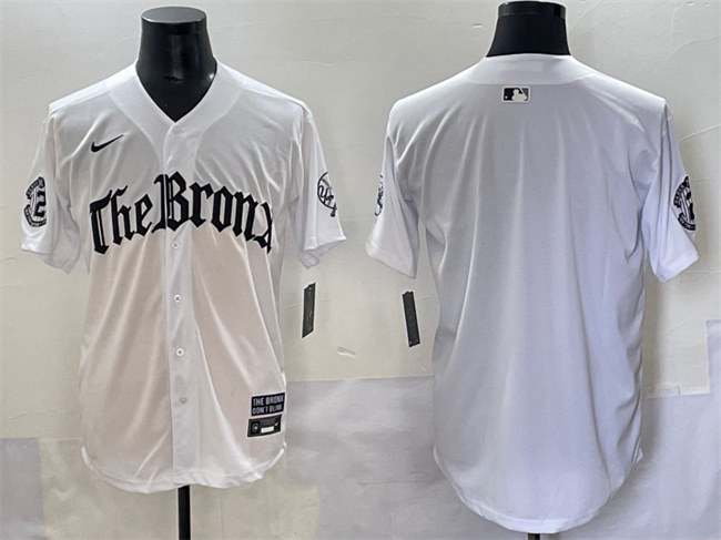 Men's New York Yankees Blank White 'Gothic Legacy Edition' Vapor Premier Limited Stitched Baseball Jersey