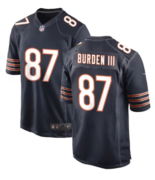 MEN'S LUTHER BURDEN III #87 NIKE CHICAGO BEARS NAVY BLUE HOME FOOTBALL JERSEY