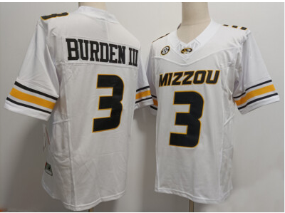 NCAA Luther Burden III Missouri Tigers #3 White VAPOR Jersey STITCHED