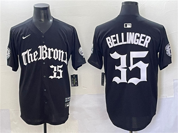 Men's New York Yankees #35 Cody Bellinger Black 'Gothic Legacy Edition' Vapor Premier Limited Stitched Baseball Jersey