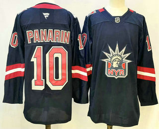 Men's New York Rangers #10 Artemi Panarin Navy Reverse Retro Authentic Jersey