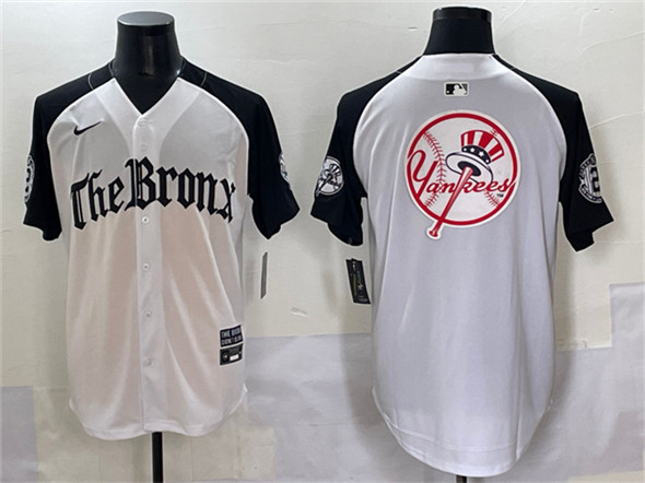 Men's New York Yankees Team Big Logo White Black 'Gothic Legacy Edition' Vapor Premier Limited Stitched Baseball Jersey