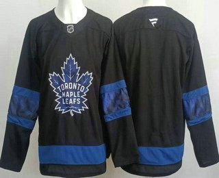 Men's Toronto Maple Leafs Blank Black Alternate Authentic Jersey