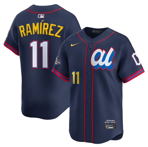 Men's American League #11 José Ramírez Navy 2025 All-Star Edition Limited Stitched Baseball Jersey