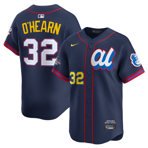 Men's American League #32 Ryan O'Hearn Navy 2025 All-Star Edition Limited Stitched Baseball Jersey