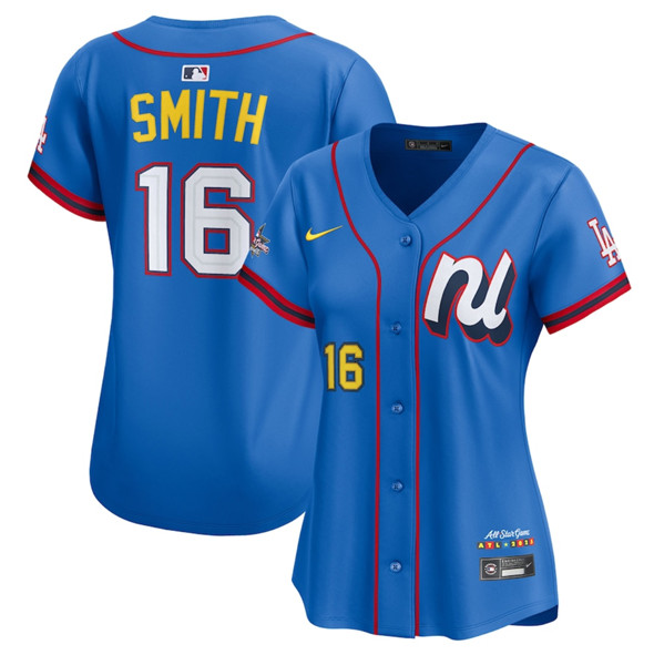 Women's National League #16 Will Smith Blue 2025 All-Star Edition Limited Stitched Baseball Jersey(Run Small)