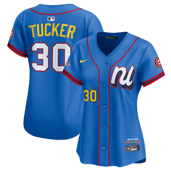 Women's National League #30 Kyle Tucker Blue 2025 All-Star Edition Limited Stitched Baseball Jersey(Run Small)