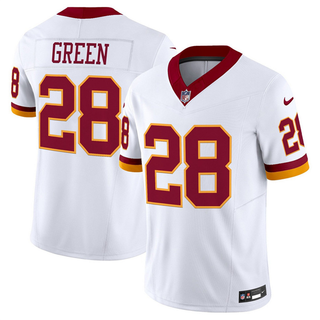 Men's Washington Commanders #28 Darrell Green White 2025 F.U.S.E. Throwback Vapor Limited Football Stitched Jersey