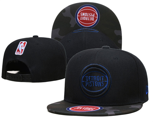 Detroit Pistons Stitched Snapback Hats-SF1026