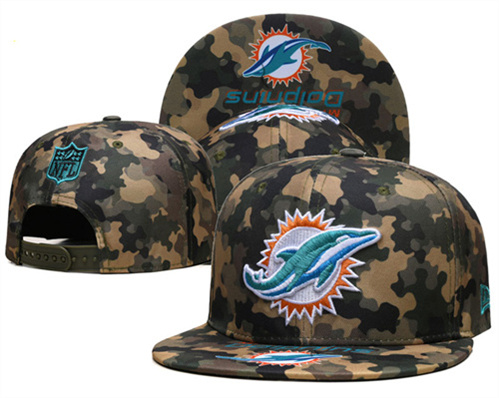 Miami Dolphins Stitched Snapback Hats-SF554
