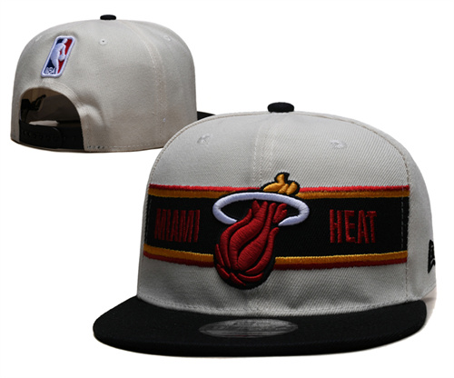 Miami Heat Stitched Snapback Hats-SF1096