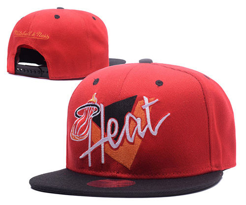 Miami Heat Stitched Snapback Hats-SF1097