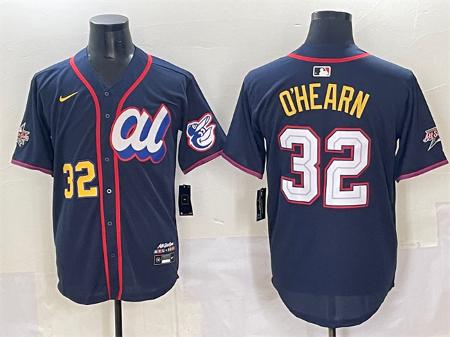 Men's American League #32 Ryan O'Hearn Navy 2025 All-Star Edition Limited Stitched Baseball Jersey