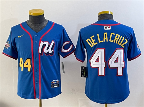 Women's National League #44 Elly De La Cruz Blue 2025 All-Star Edition Limited Stitched Baseball Jersey(Run Small)