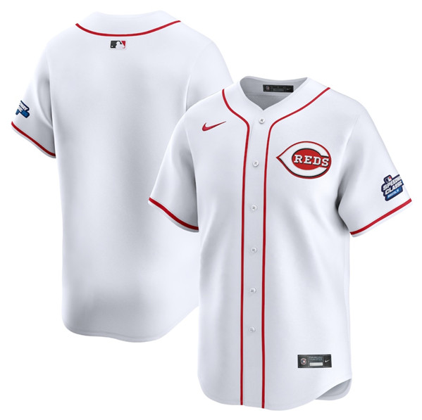 Men's Cincinnati Reds Blank White 2025 Speedway Classic Home Limited Stitched Baseball Jersey