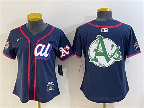 Youth American League Oakland Athletics Team Big Logo Navy 2025 All-Star Edition Limited Stitched Baseball Jersey