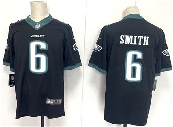 Men's Philadelphia Eagles #6 DeVonta Smith Black 2024 New Vapor Untouchable Limited Football Stitched Jersey