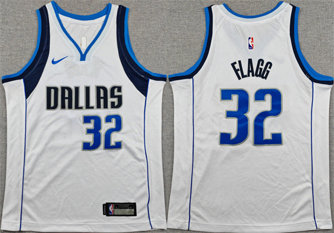 Youth Dallas Mavericks #32 Cooper Flagg White 2025 Association Edition Stitched Basketball Jersey