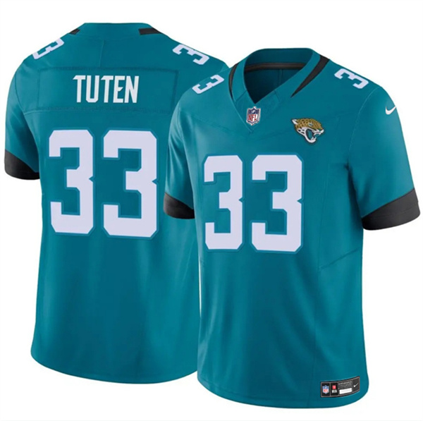 Men's Jacksonville Jaguars #33 Bhayshul Tuten Teal 2024 Vapor Untouchable Limited Football Stitched Jersey